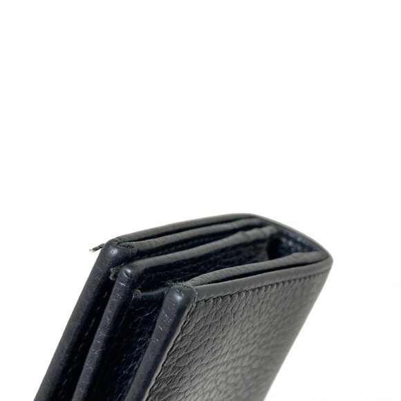 Authentic GUCCI GG Marmont Black Leather Bifold Wallet bran343-111425 - Picture 3 of 7